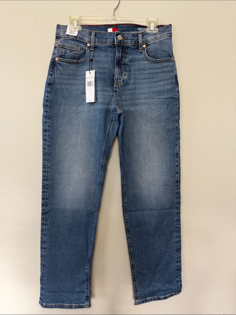 Tommy Hilfiger Medium Blue Straight Leg Denim Jeans W 28 Size 8